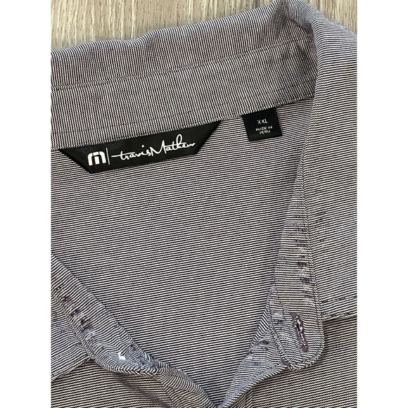 Travis Mathew Golf Polo Mens XXL Purple Preppy Casual Golf Shirt - Picture 3 of 6